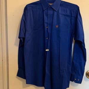 Ariat Men's Royal Blue Dress Shirt